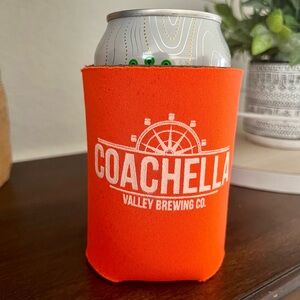 COACHELLA VALLEY BREWING CO. ORANGE CAN WATER BOTTLE COOLER HOLDER